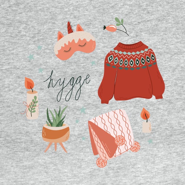 Cute print with cozy Winter elements by DanielK